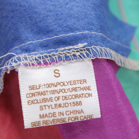 Jealous Tomato Tunic Top Womens Small S Designer Multicolor Geometrical Pattern - Picture 10 of 10